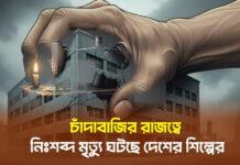 চাঁদাবাজির রাজত্বে নিঃশব্দ মৃত্যু ঘটছে দেশের শিল্পের