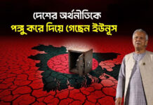 দেশের অর্থনীতিকে পঙ্গু করে দিয়ে গেছেন ইউনূস