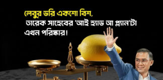 লেবুর ভরি একশো বিশ, তারেক সাহেবের ‘আই হ্যাভ আ প্ল্যান’টা এখন পরিষ্কার!