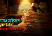 ঢালাও অভিযোগ, দুর্বল ভিত্তি : কার স্বার্থে এই মামলা?