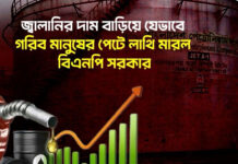 জ্বালানির দাম বাড়িয়ে যেভাবে গরিব মানুষের পেটে লাথি মারল বিএনপি সরকার