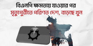 বিএনপি ক্ষমতায় যাওয়ার পর মৃত্যুপুরীতে পরিণত দেশ, বাড়ছে খুন