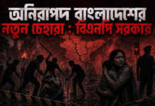 অনিরাপদ বাংলাদেশের নতুন চেহারা : বিএনপি সরকার