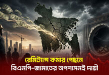 রেমিট্যান্স কমার পেছনে বিএনপি-জামাতের অপশাসনই দায়ী