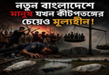 নতুন বাংলাদেশে মানুষ যখন কীটপতঙ্গের চেয়েও মূল্যহীন!