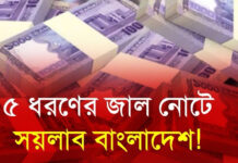 ৫ ধরণের জাল নোটে সয়লাব বাংলাদেশ!