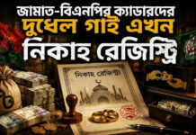 জামাত-বিএনপির ক্যাডারদের দুধেল গাই এখন নিকাহ রেজিস্ট্রি