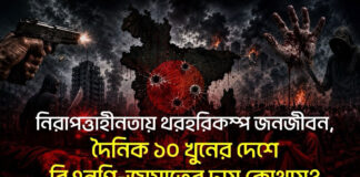 নিরাপত্তাহীনতায় থরহরিকম্প জনজীবন, দৈনিক ১০ খুনের দেশে বিএনপি-জামাতের দায় কোথায়?