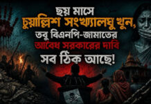 ছয় মাসে চুয়াল্লিশ সংখ্যালঘু খুন, তবু বিএনপি-জামাতের অবৈধ সরকারের দাবি সব ঠিক আছে!