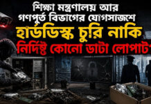 শিক্ষা মন্ত্রণালয় আর গণপূর্ত বিভাগের যোগসাজশে হার্ডডিস্ক চুরি নাকি নির্দিষ্ট কোনো ডাটা লোপাট?