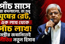 পাঁচ মাসে যা বদলালো, তা শুধু ঘুষের রেট, এক লাখ থেকে পাঁচ লাখ!