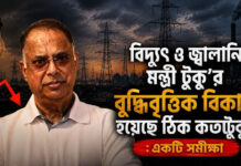 বিদ্যুৎ ও জ্বালানি মন্ত্রী টুকু’র বুদ্ধিবৃত্তিক বিকাশ হয়েছে ঠিক কতোটুকু?: একটি সমীক্ষা
