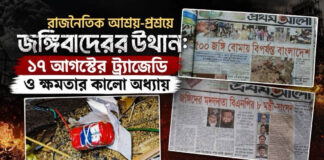 রাজনৈতিক আশ্রয়-প্রশ্রয়ে জঙ্গিবাদের উত্থান: ১৭ আগস্টের ট্র্যাজেডি ও ক্ষমতার কালো অধ্যায়